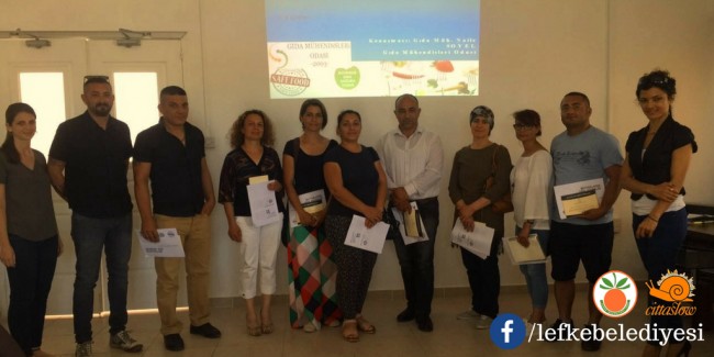 Kıbrıs Türk Gıda Mühendisleri Odası Başkanı Naile Soyel&#039;in sunduğu Turizm&#039;de Gıda Güvenliği ve Hijyen Eğitimi tamamlandı