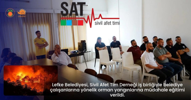 BELEDİYE PERSONELİNE ORMAN YANGINLARI İLGİLİ SEMİNER