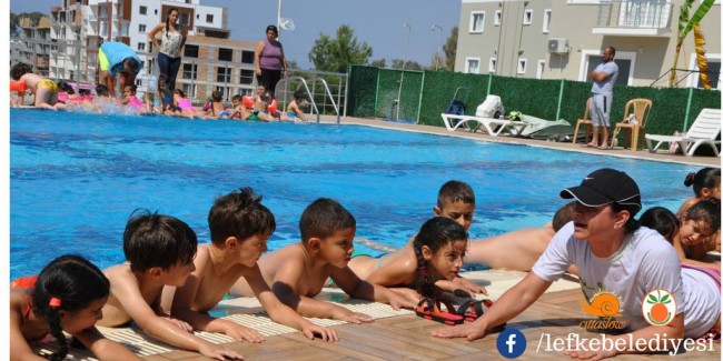 Belediyemizin organize ettiği Çocuk Yüzme Kursları bugün başladı.